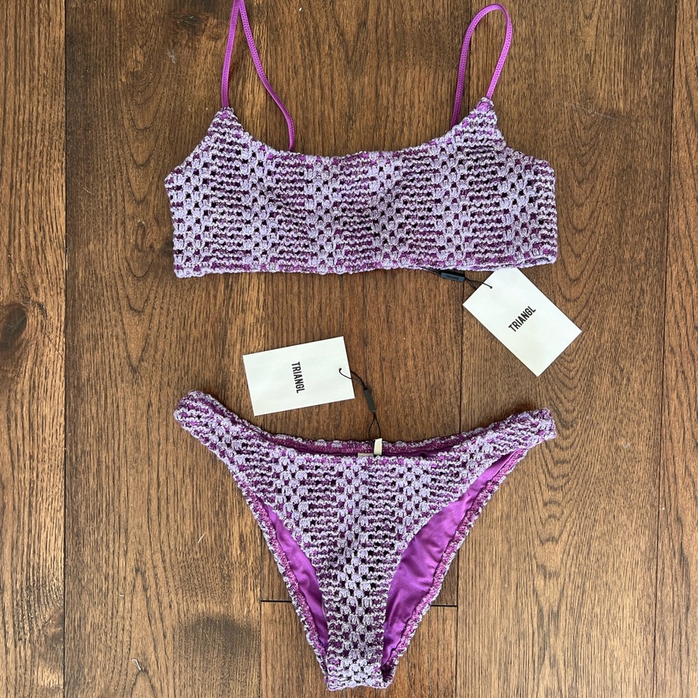 Triangl Mica Monty Crochet Bikini Set